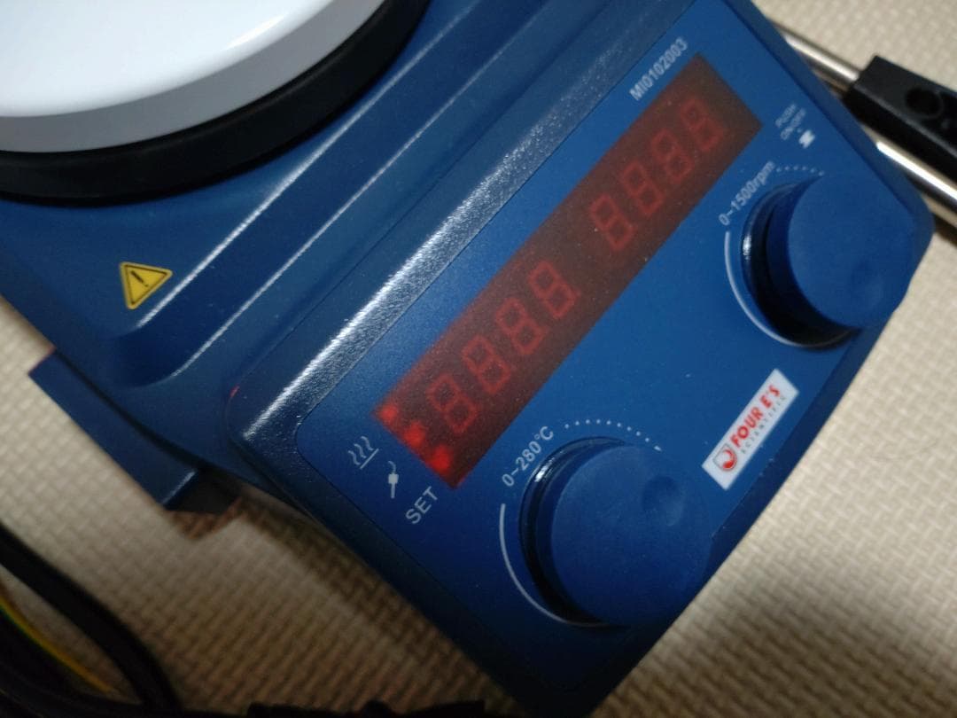 【超美品】ケニス ホットマグネットスターラー MI03（センサ・スタンドセット）