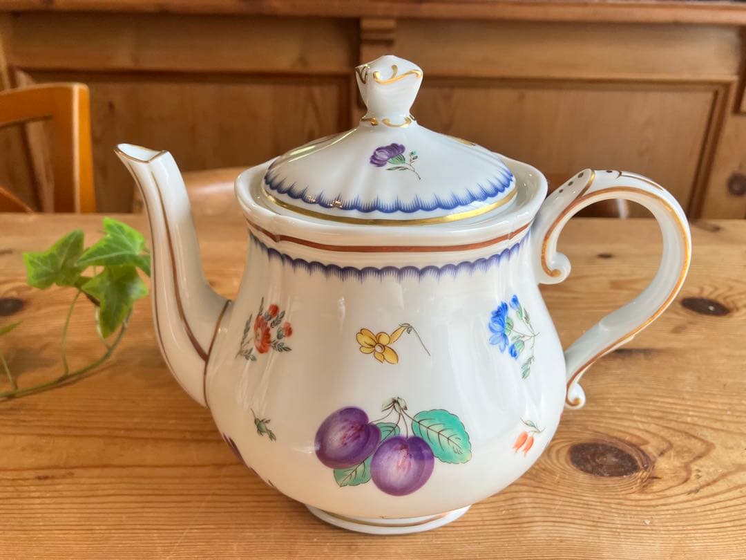 ジノリ　アンティコイタリアンフルーツ　ティーポット