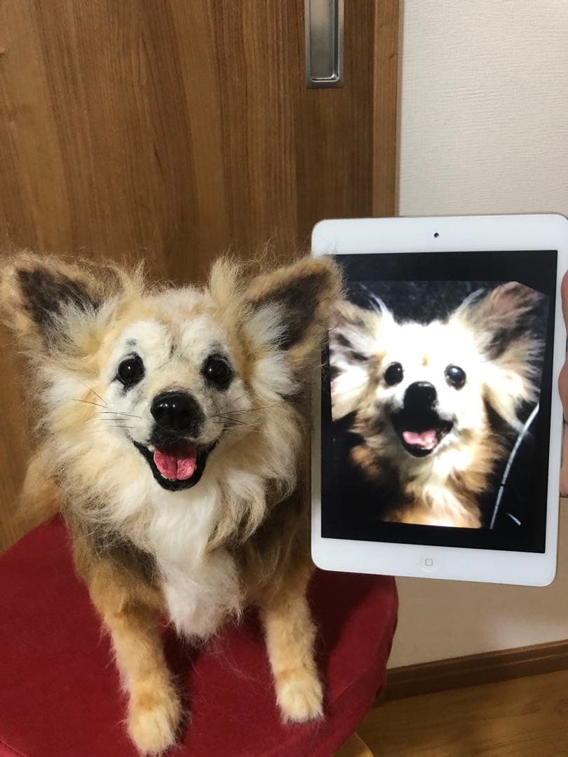 わんこ限定　わたわたペット　うちの子プレート　羊毛フェルト作品