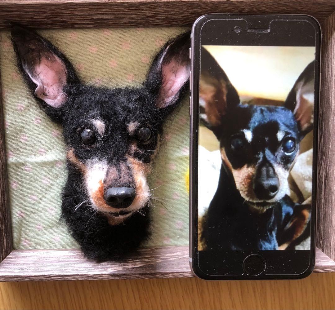 わんこ限定　わたわたペット　うちの子プレート　羊毛フェルト作品