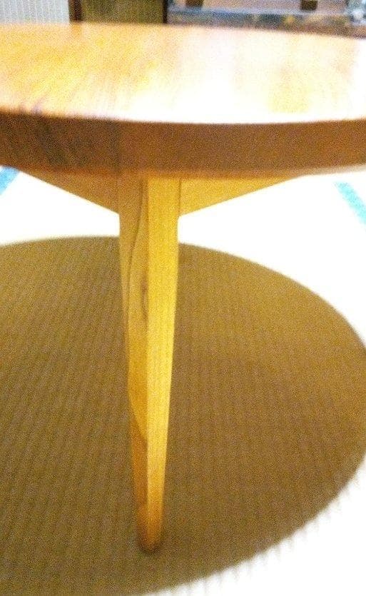 欅の丸ローテーブル　オール無垢材