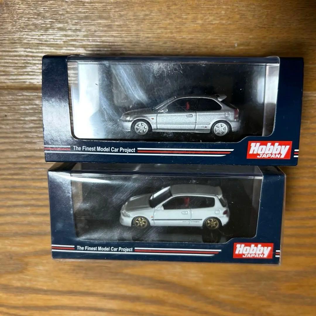 ホビージャパン　Civic 1/64ミニカー 2台セット