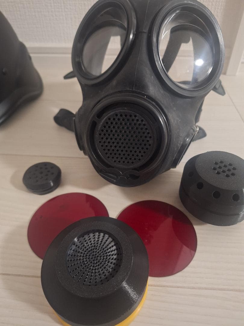 バイオハザード　ハンク　 ガスマスク 赤レンズ フィルター付き