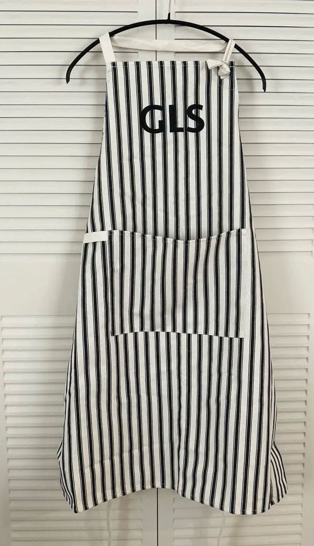 【未使用】good linen supply リネンストライプ エプロン