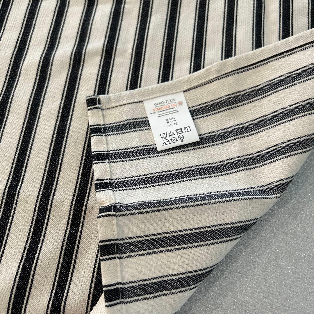 【未使用】good linen supply リネンストライプ エプロン