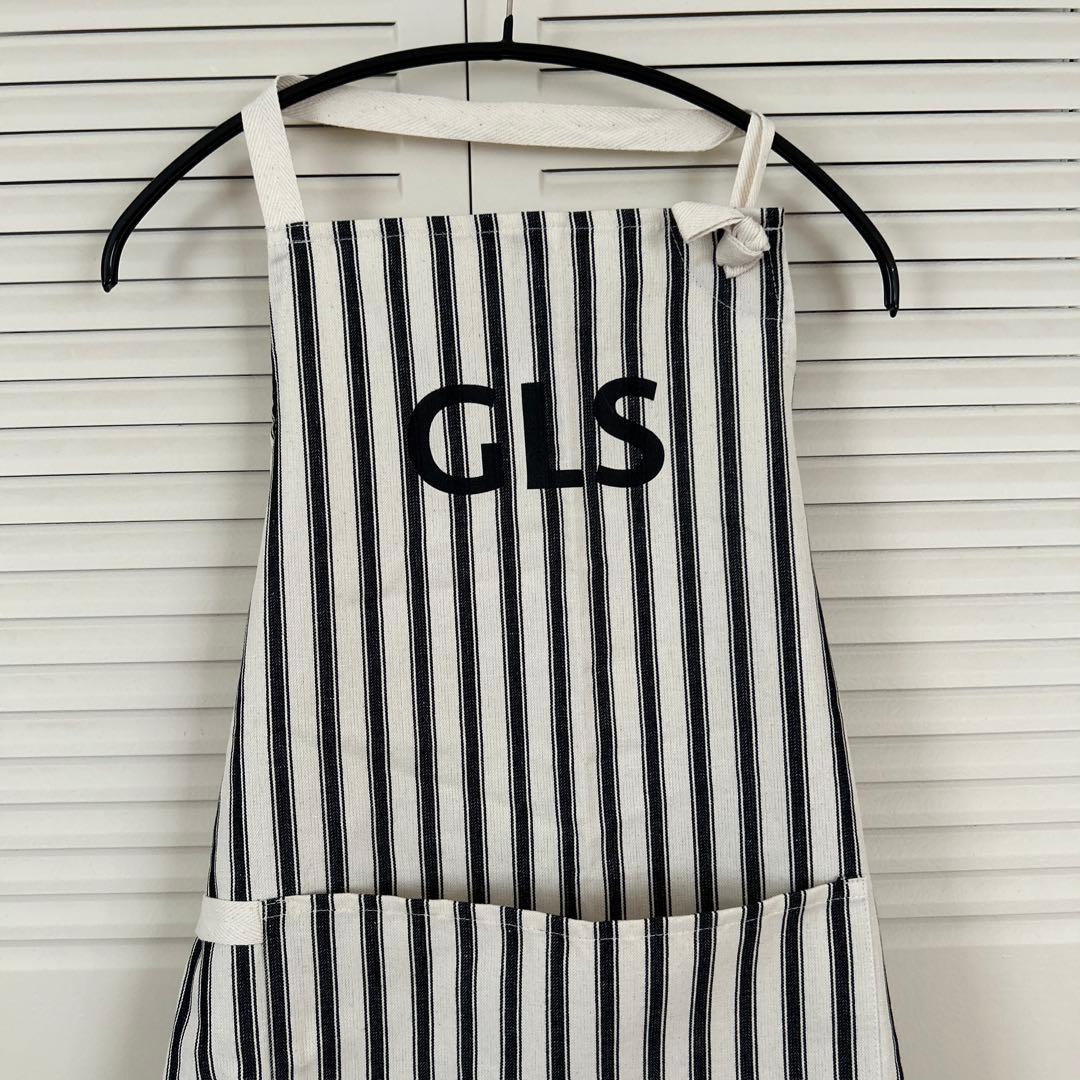 【未使用】good linen supply リネンストライプ エプロン