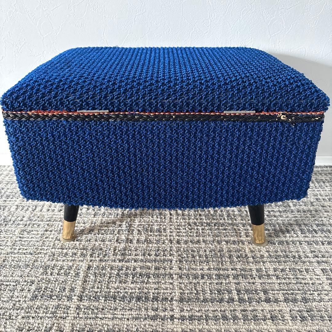 アンティーク　レトロ　チェスト　鶴　昭和レトロ裁縫箱　和柄　脚付