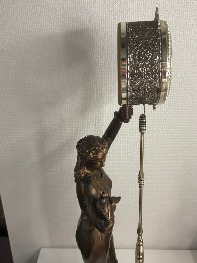 CITIZEN シチズン 振り子時計 置時計 美品 ブロンズ風