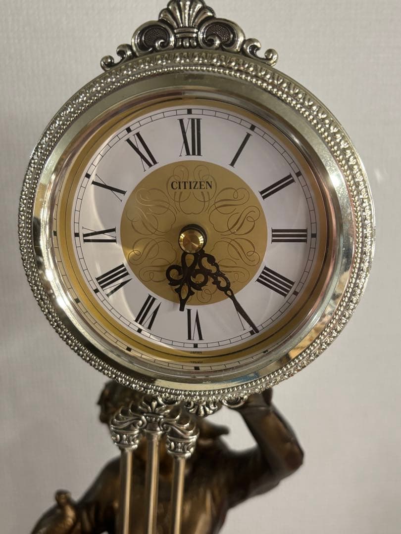 CITIZEN シチズン 振り子時計 置時計 美品 ブロンズ風