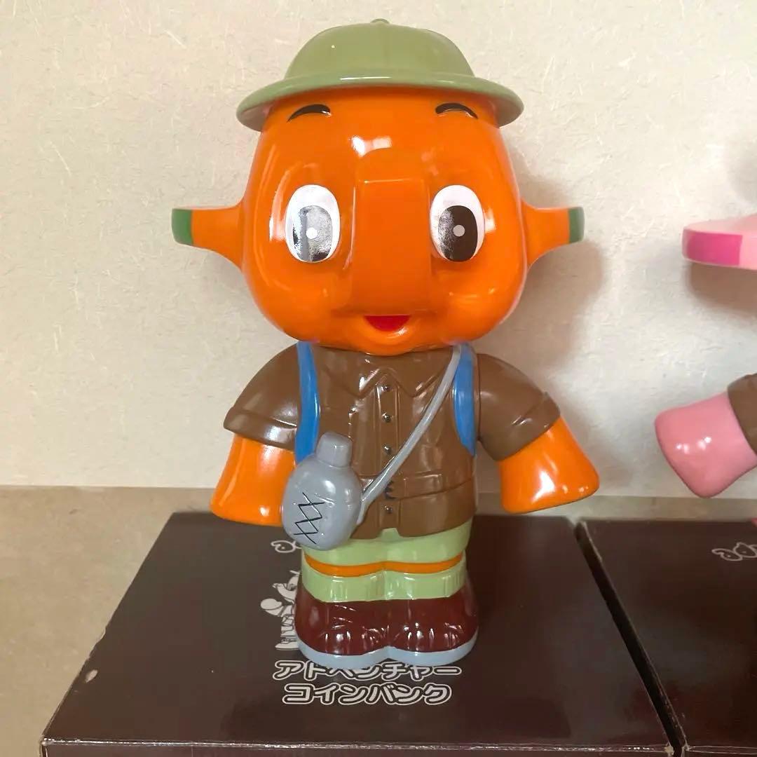 【新品】昭和レトロ レア 佐藤製薬 特大 サトちゃんサトコちゃん 冒険隊 貯金箱