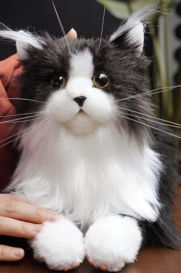 猫ぬいぐるみ リアル 本物そっくり ハンドメイド やさしい手触り　誕生日記念