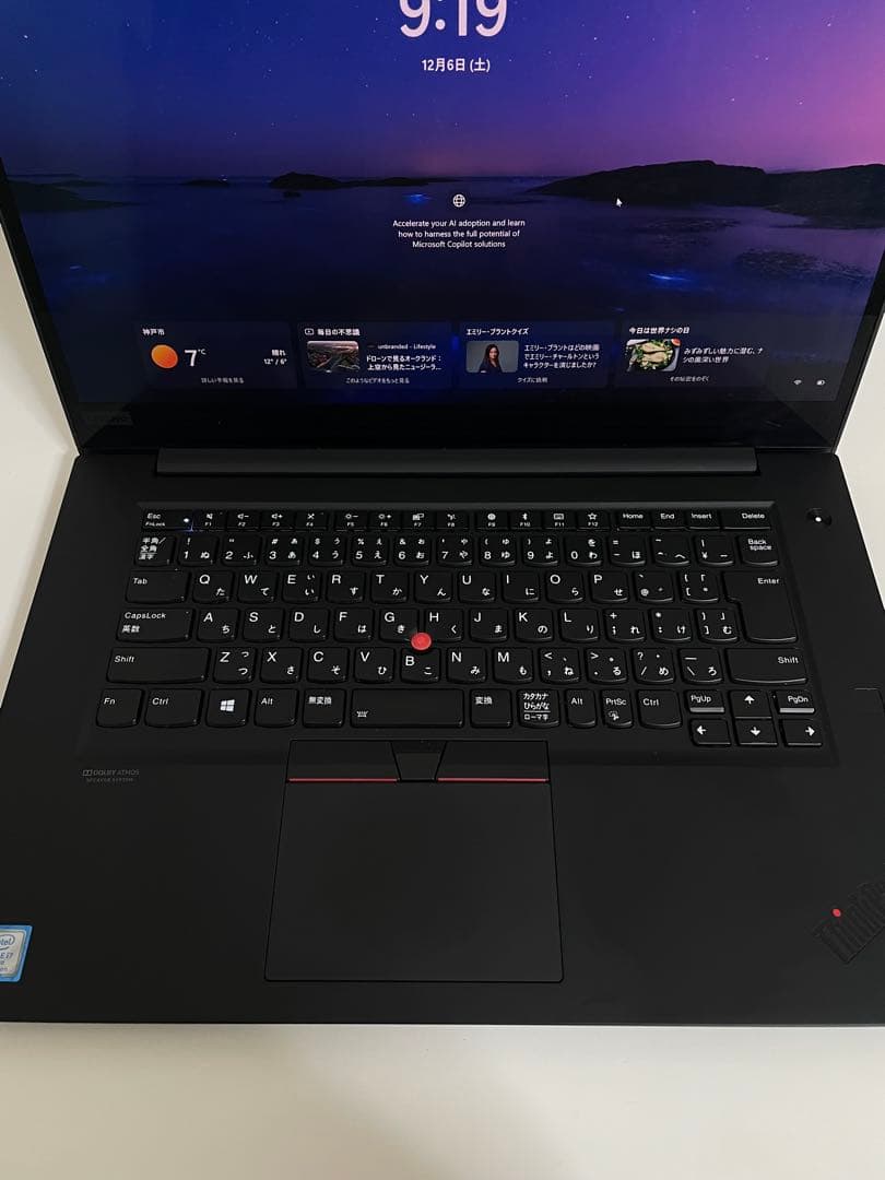●SSD1TB●ThinkPad P1 Gen2 i7-9850H 32GB