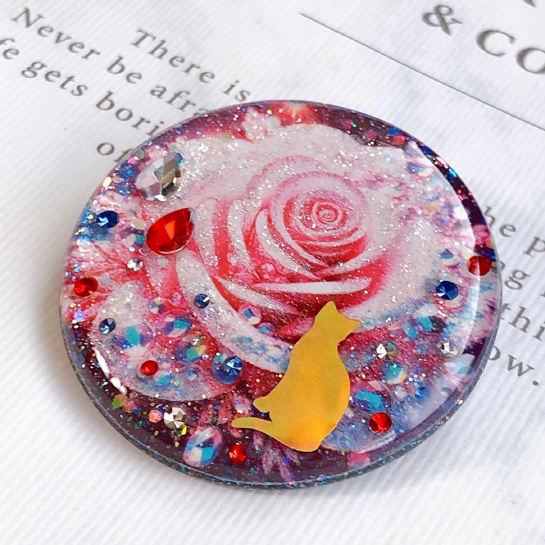 同梱100円引❤️No.2565 レジン ヘアゴム ♡ 猫 ネコ ねこ ♡