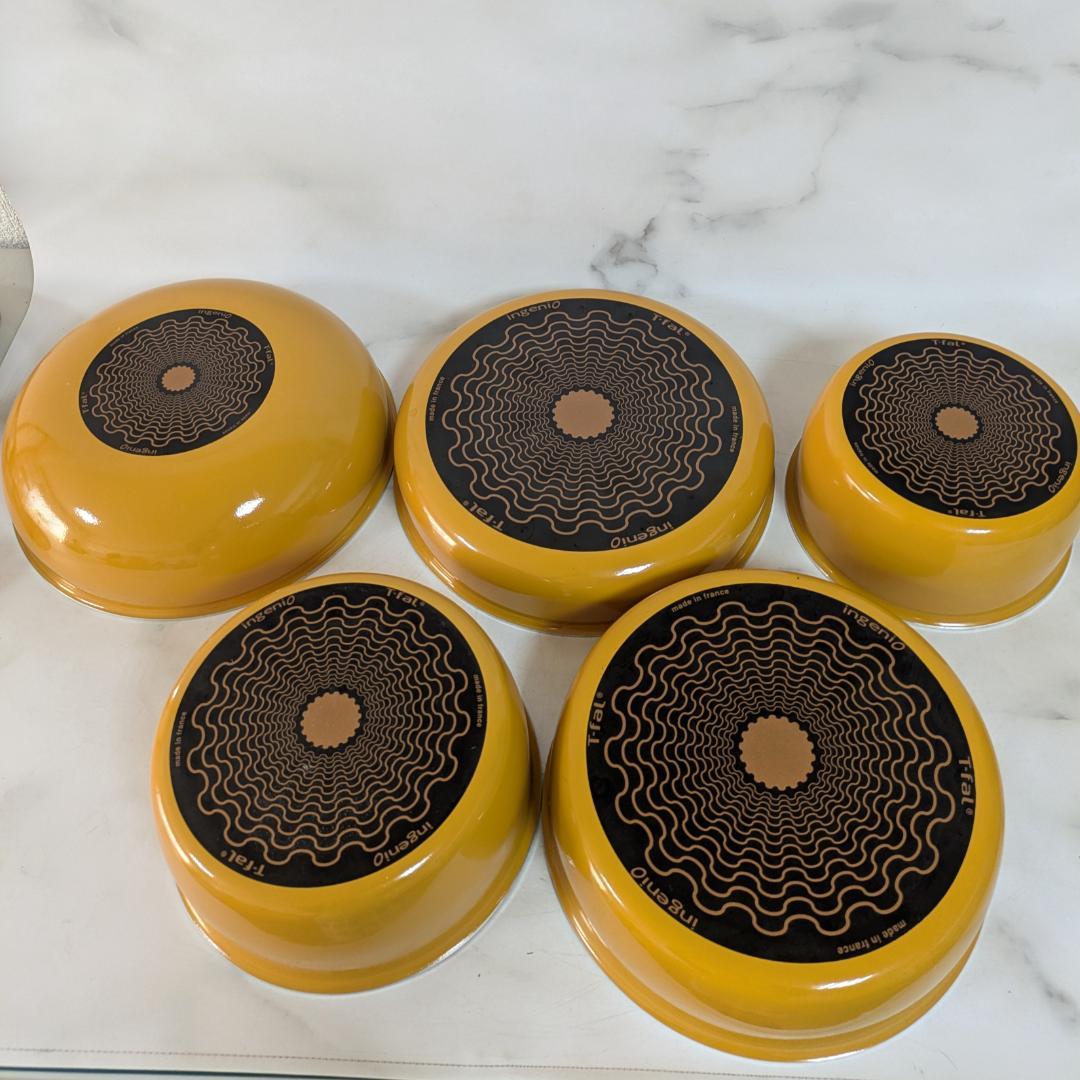 取手のとれる ティファール 鍋・フライパンセット　7点