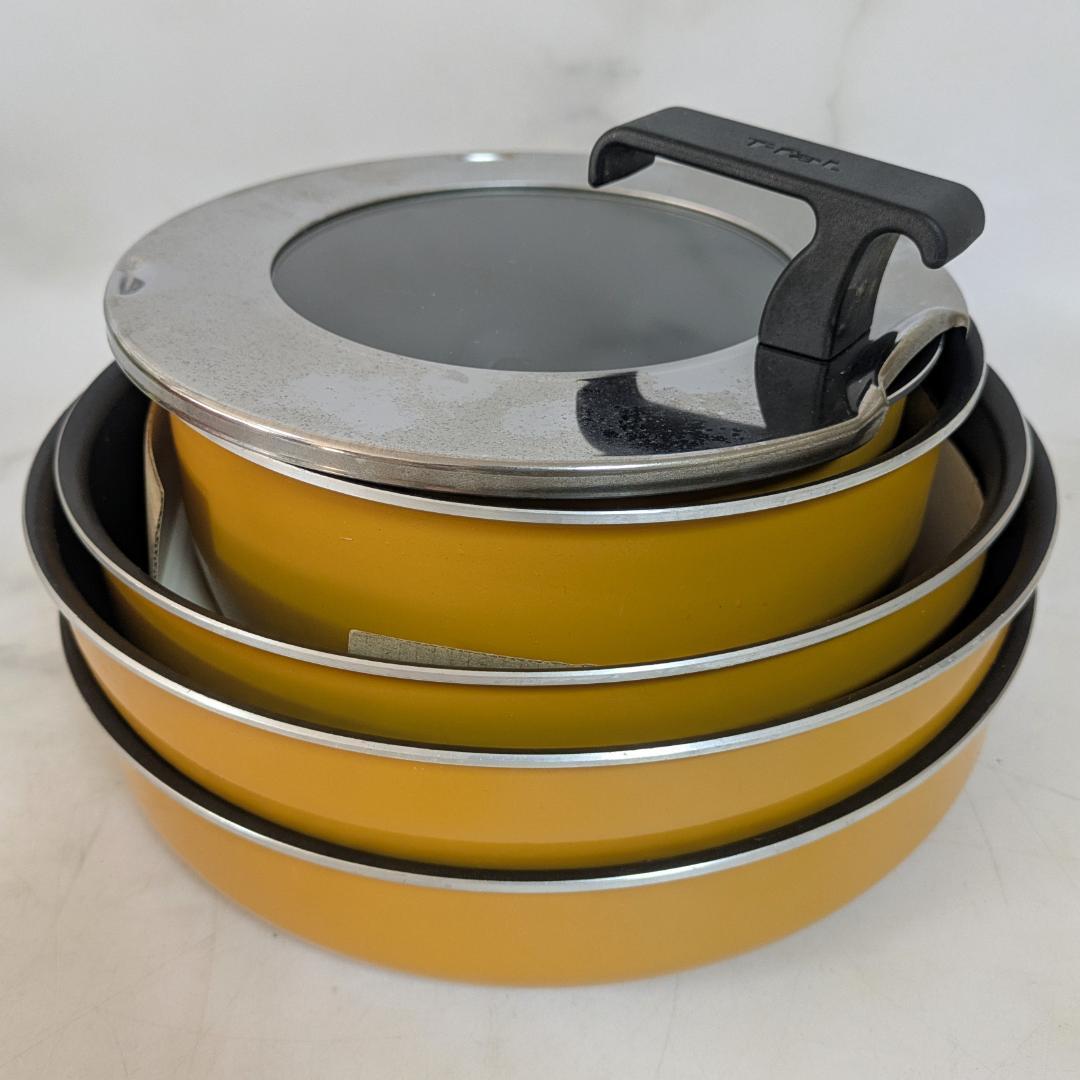 取手のとれる ティファール 鍋・フライパンセット　7点