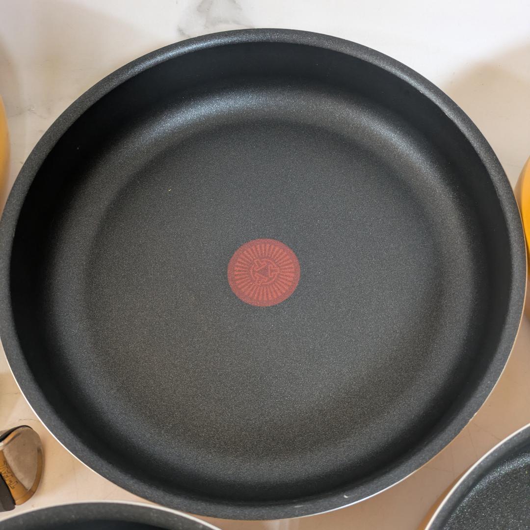 取手のとれる ティファール 鍋・フライパンセット　7点