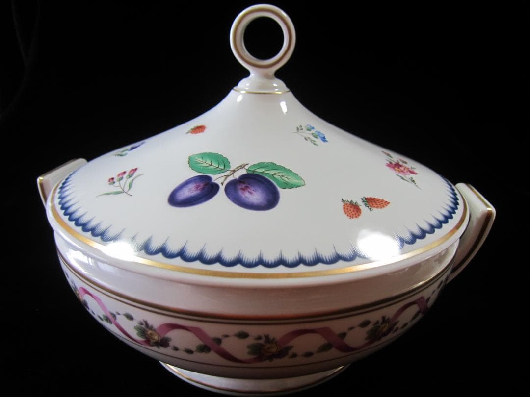 リチャードジノリ　インペロ　模様違い　カバードベジタブル（スープチューリン）