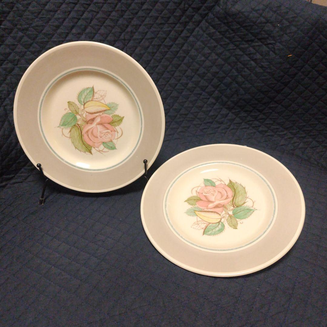 スージークーパー「パトリシアローズ」23cmプレート、２枚セット