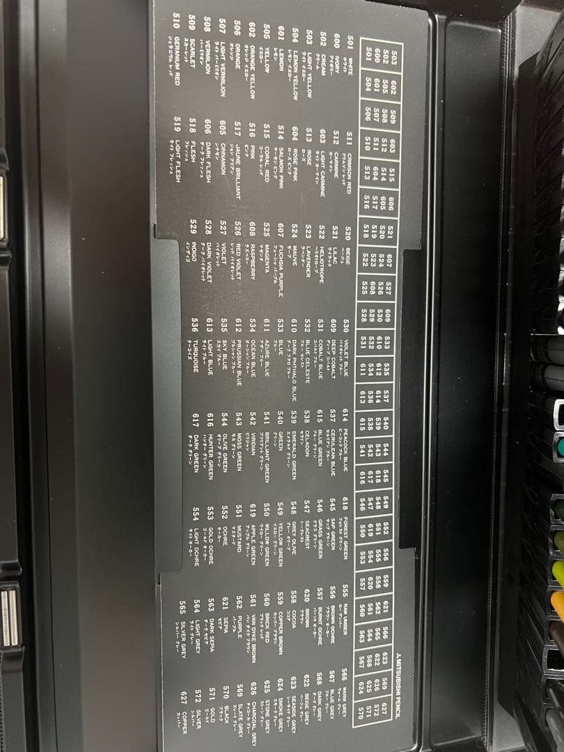 UNI 色鉛筆　100色