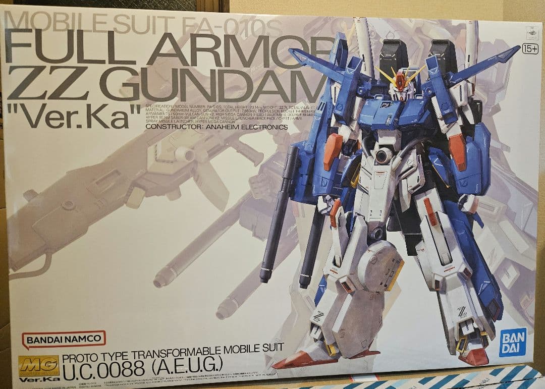 MG FAZZ Ver.Ka MG フルーアーマーZZガンダム Ver.Ka