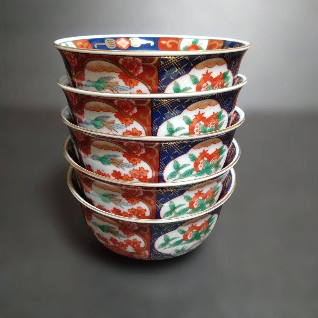 新品 有田焼 古伊万里 小丼5個　お祝い