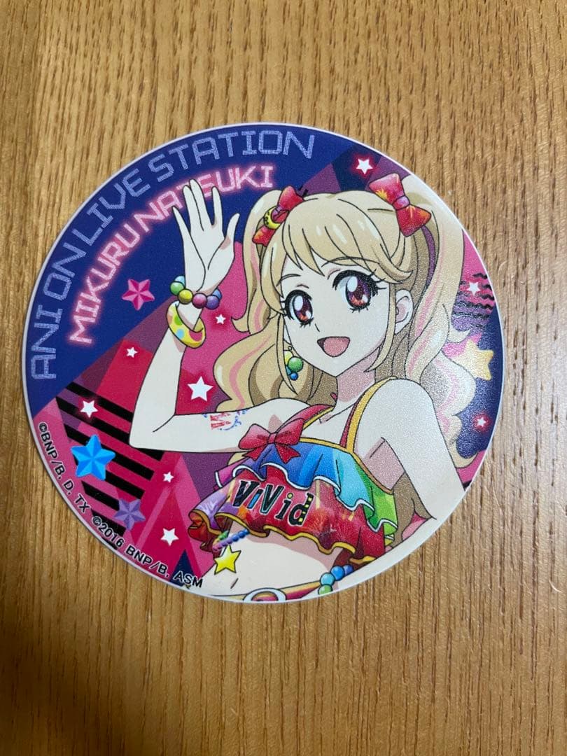 【夏樹みくる】アイカツ アニON マグネット付きバッジ