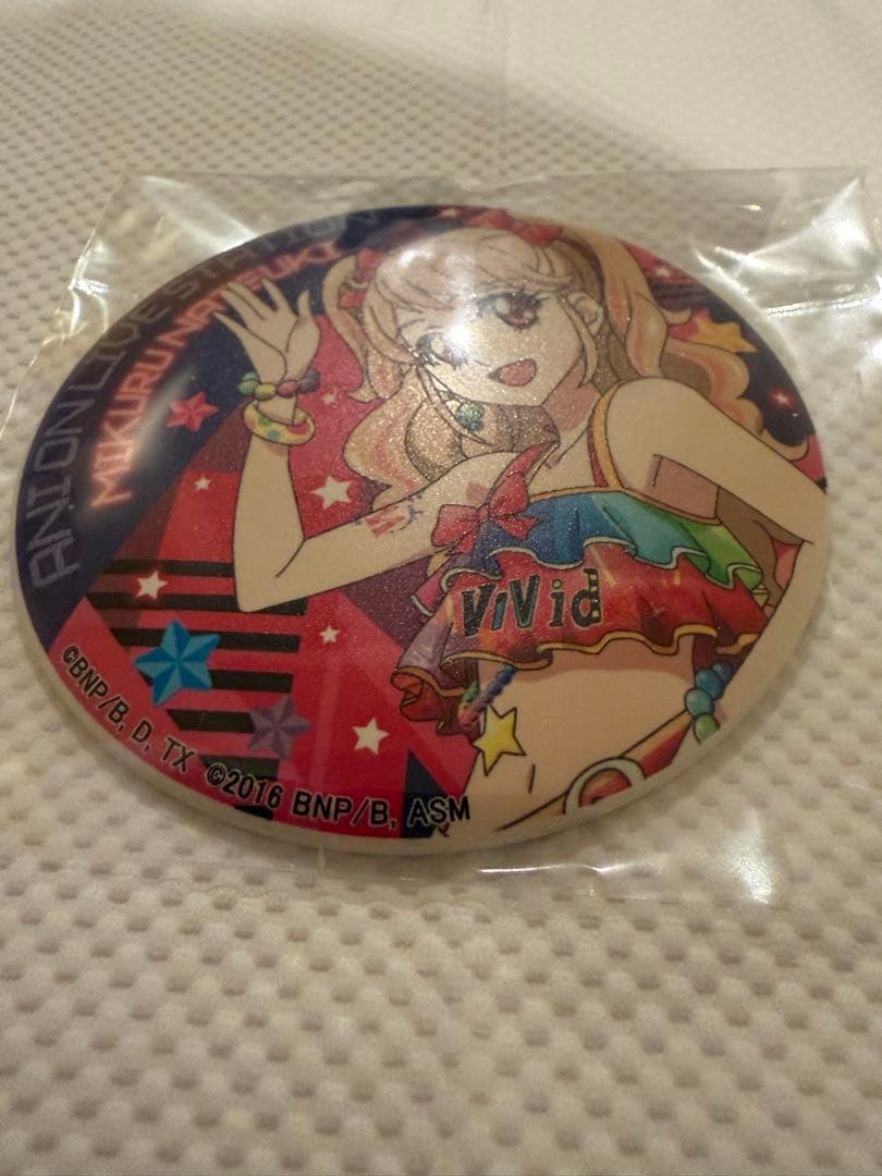 【夏樹みくる】アイカツ アニON マグネット付きバッジ