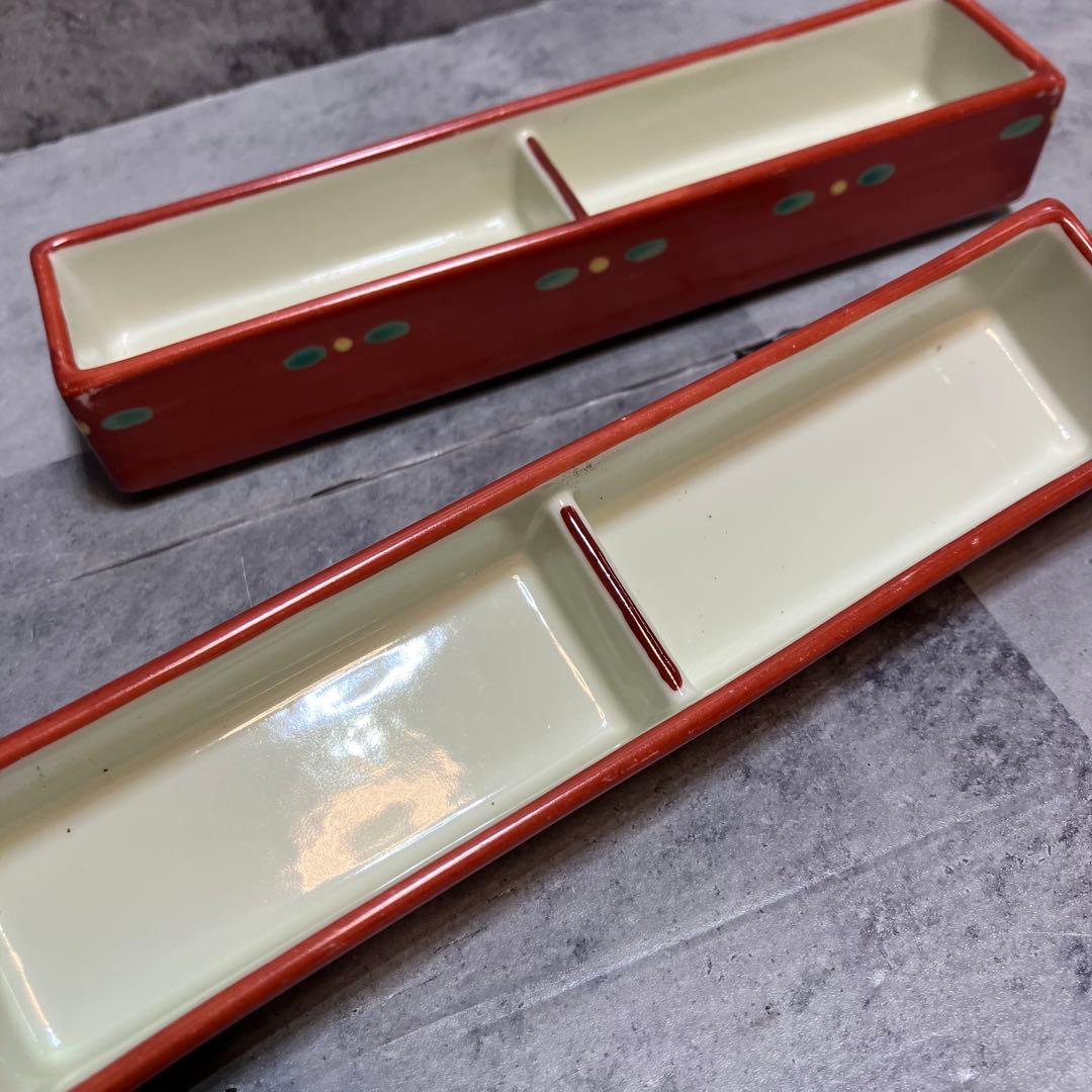 和食器　2連　仕切り皿　14枚セット