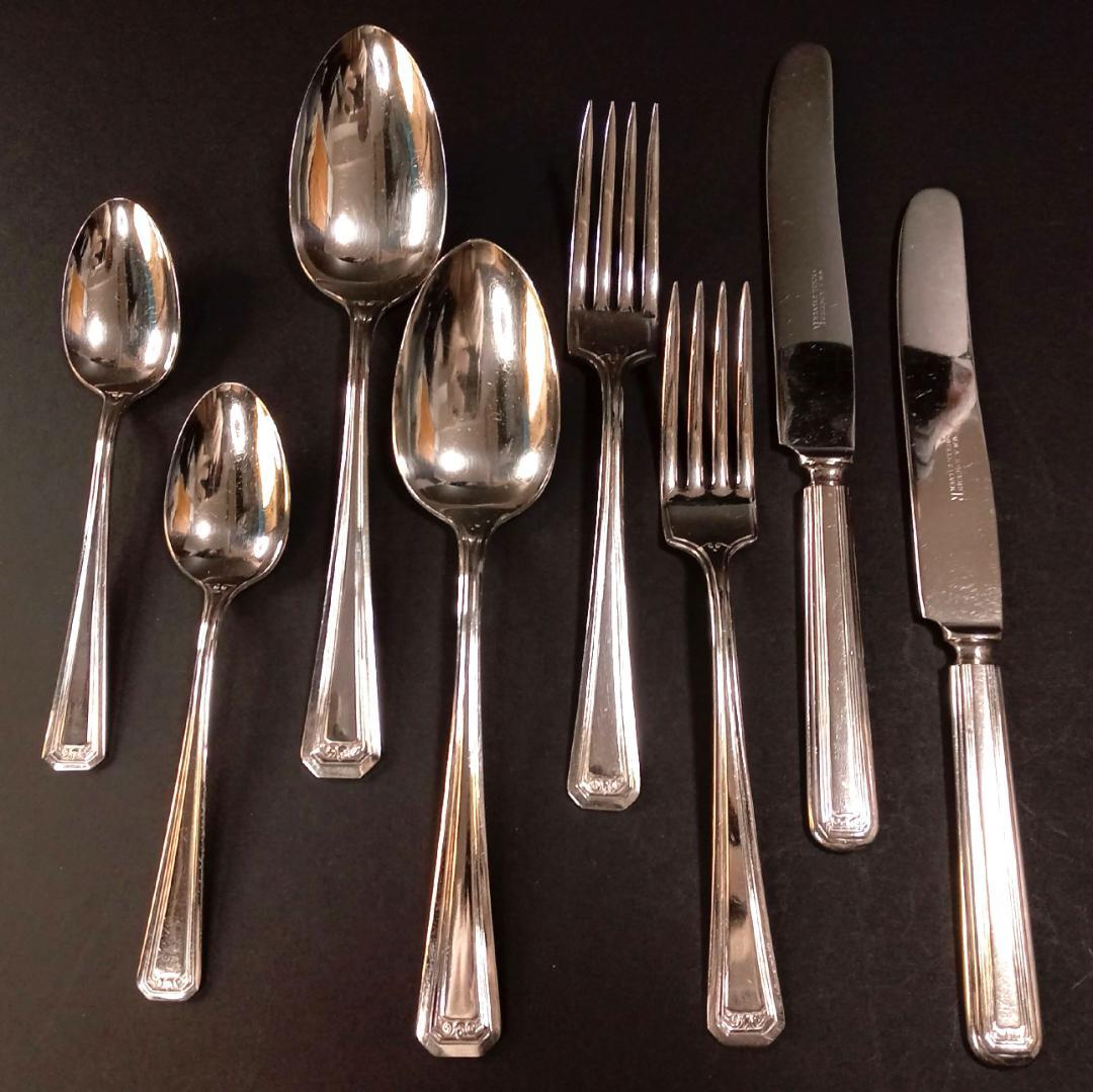 アールデコ1930年代WM ROGERSカトラリー アメリカ 8本シルバーPL