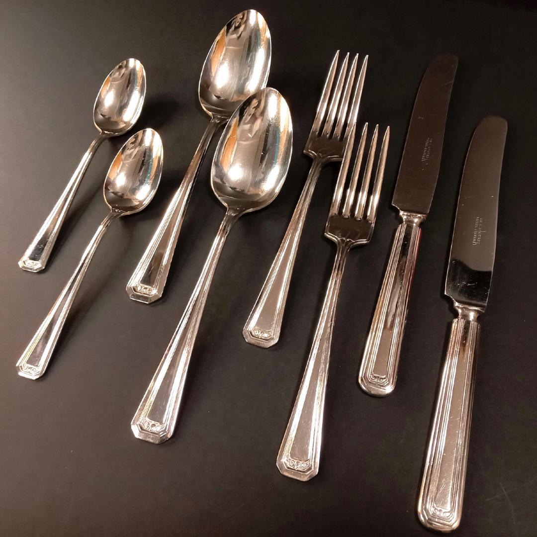 アールデコ1930年代WM ROGERSカトラリー アメリカ 8本シルバーPL