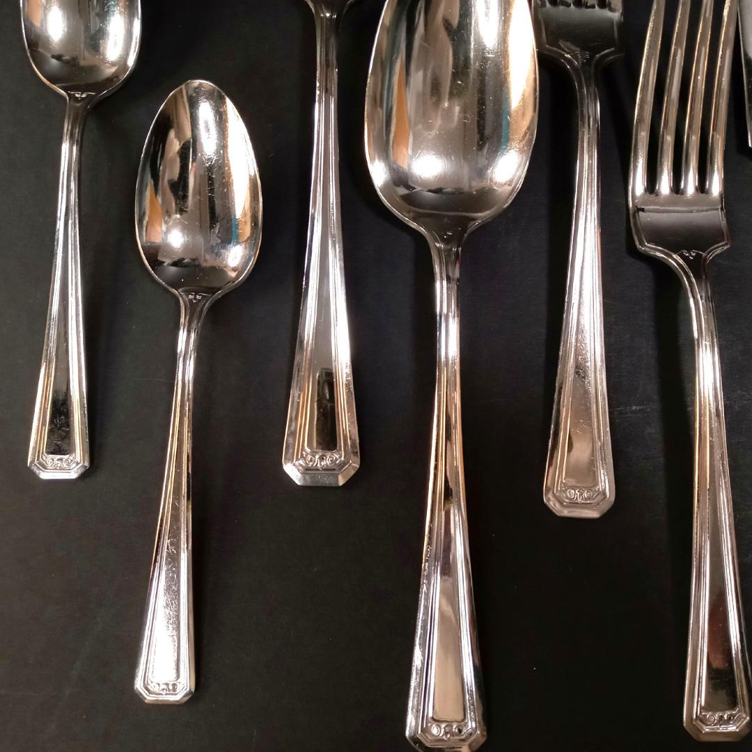 アールデコ1930年代WM ROGERSカトラリー アメリカ 8本シルバーPL