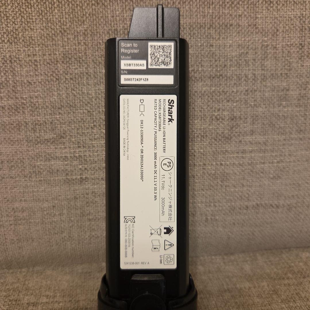 【Shark 純正品】CS601J バッテリー ＆ アタッチメントセット