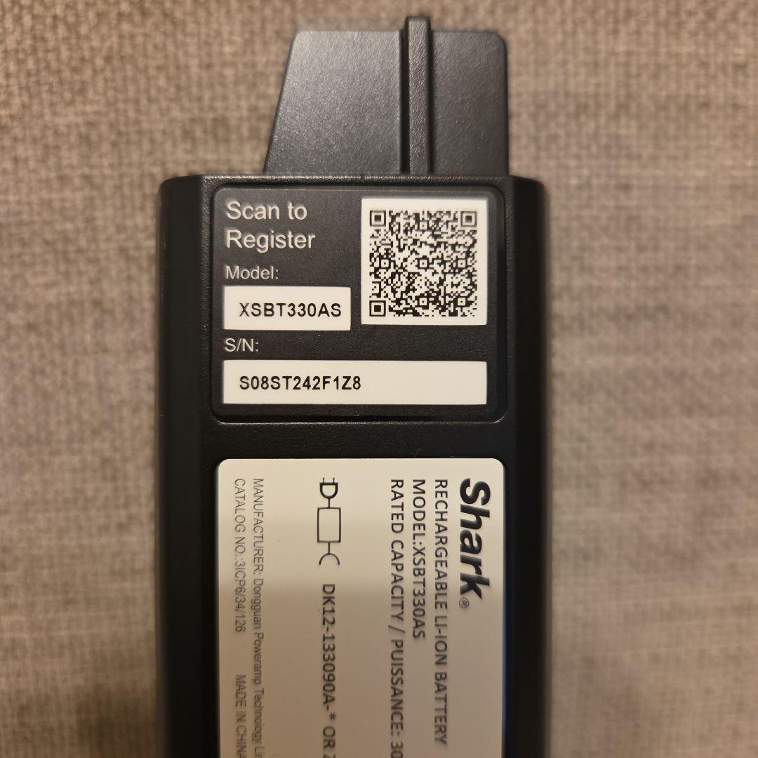 【Shark 純正品】CS601J バッテリー ＆ アタッチメントセット