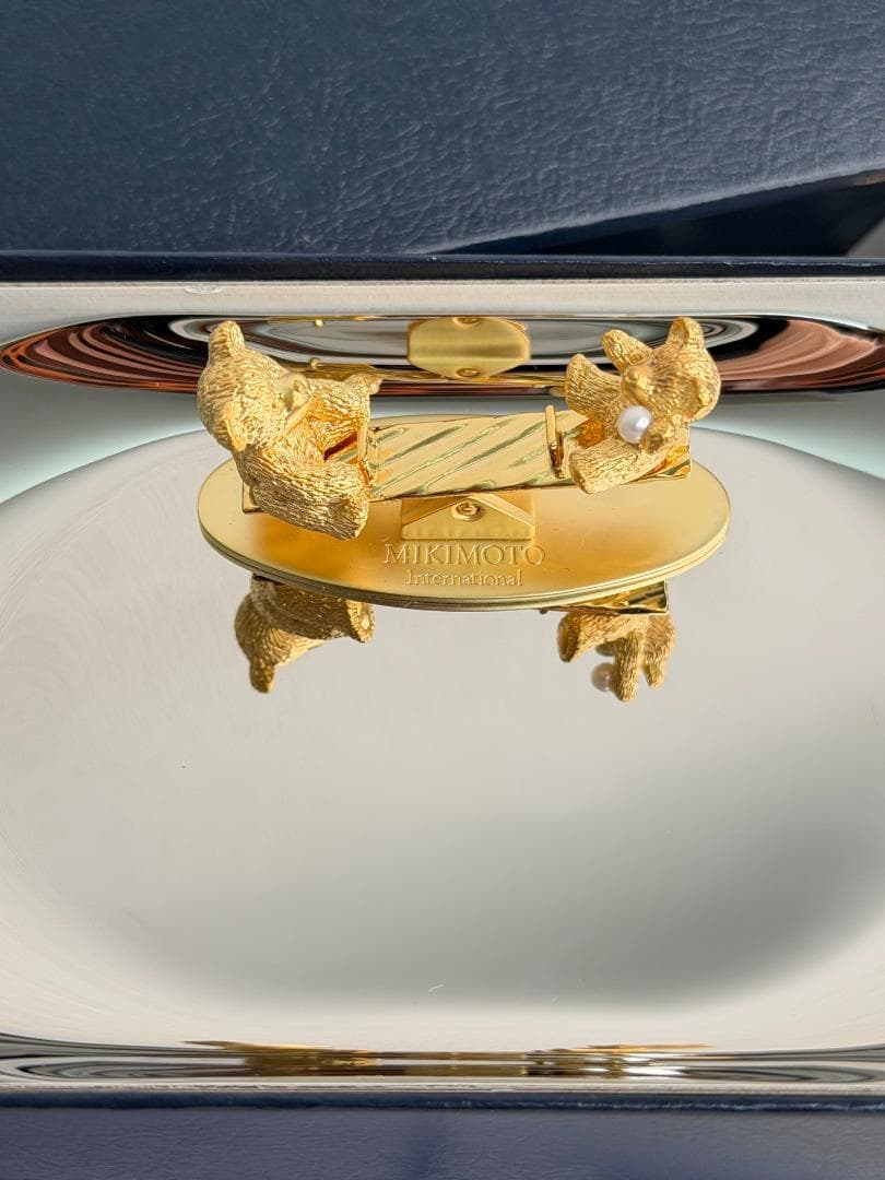 未使用品　MIKIMOTO アクセサリートレー 保存箱付き 金具ゴールド