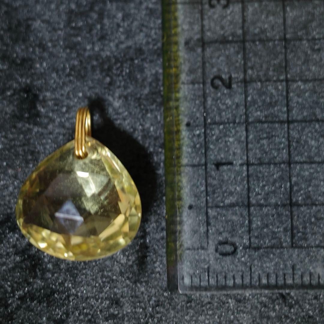 マリーエレーヌ ドゥ タイヤック レモンクォーツ ブリオレット ペンダントトップ