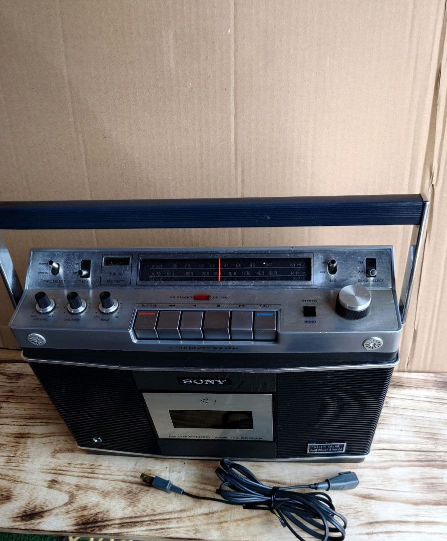 SONY ラジカセ AM/FMカセットプレーヤー