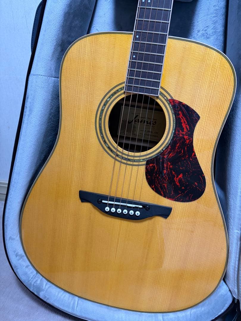 アコースティックギター James J-500L VNT ギターケース付き