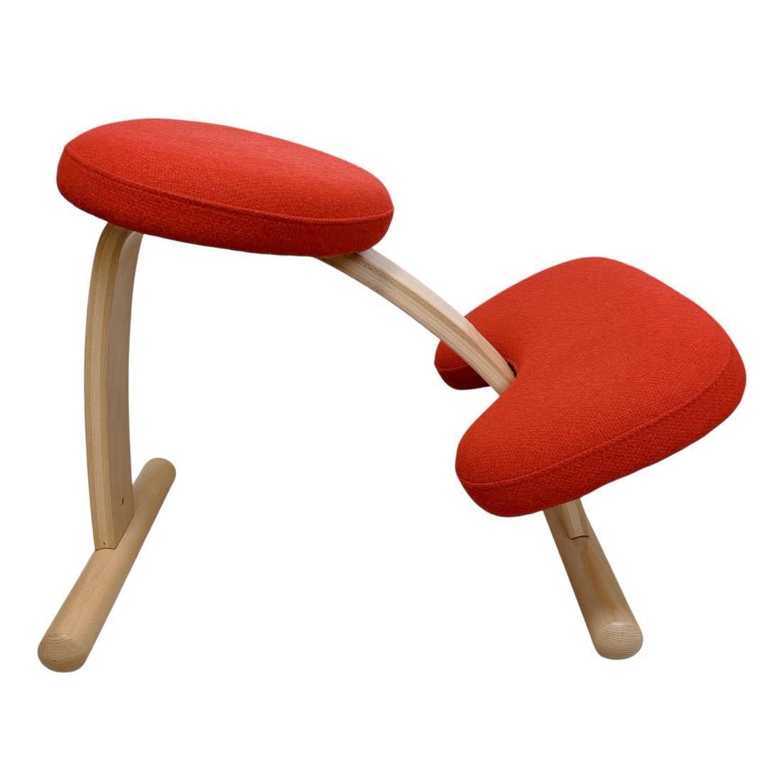 美品✨リボ バランスイージー レッド 取扱説明書付 工具付 姿勢矯正チェア 赤