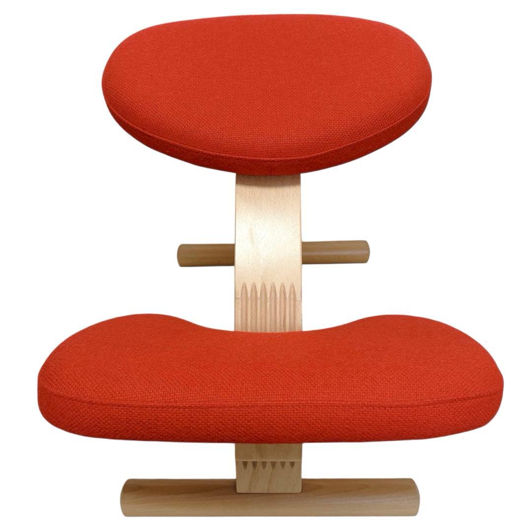 美品✨リボ バランスイージー レッド 取扱説明書付 工具付 姿勢矯正チェア 赤