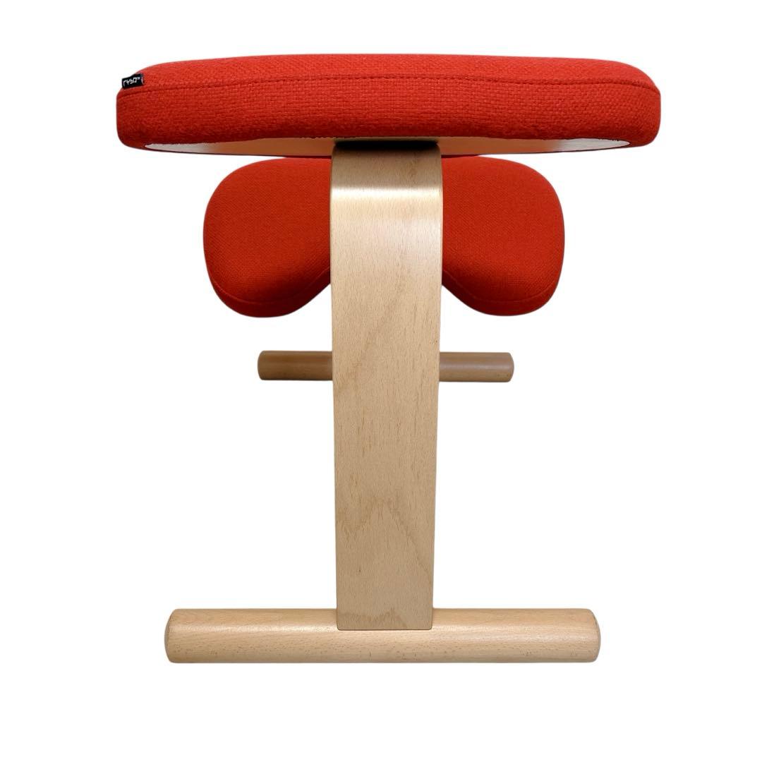 美品✨リボ バランスイージー レッド 取扱説明書付 工具付 姿勢矯正チェア 赤