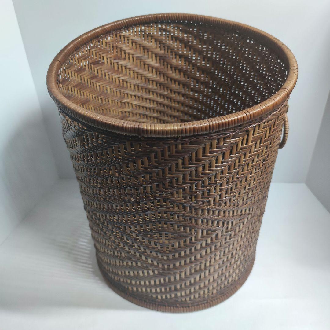 ラタン 模様編 バスケット　プランターカバー 大型