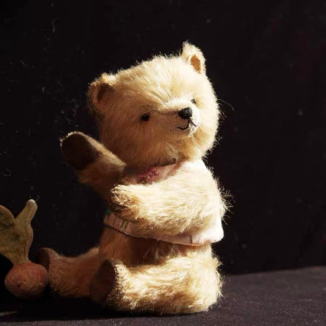 夕日とくまさん アーティストベア 海外作家様 テディベア ぬいぐるみ 置物