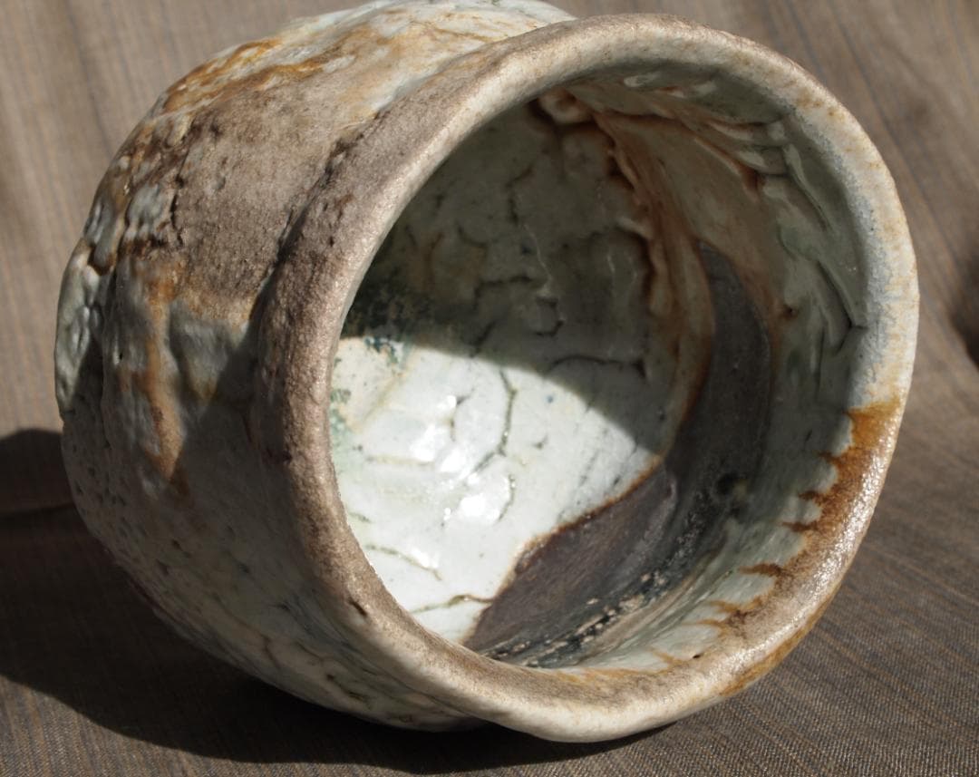 人気作家★熊野九郎右衛門★熊志野茶碗【大】★箱無し