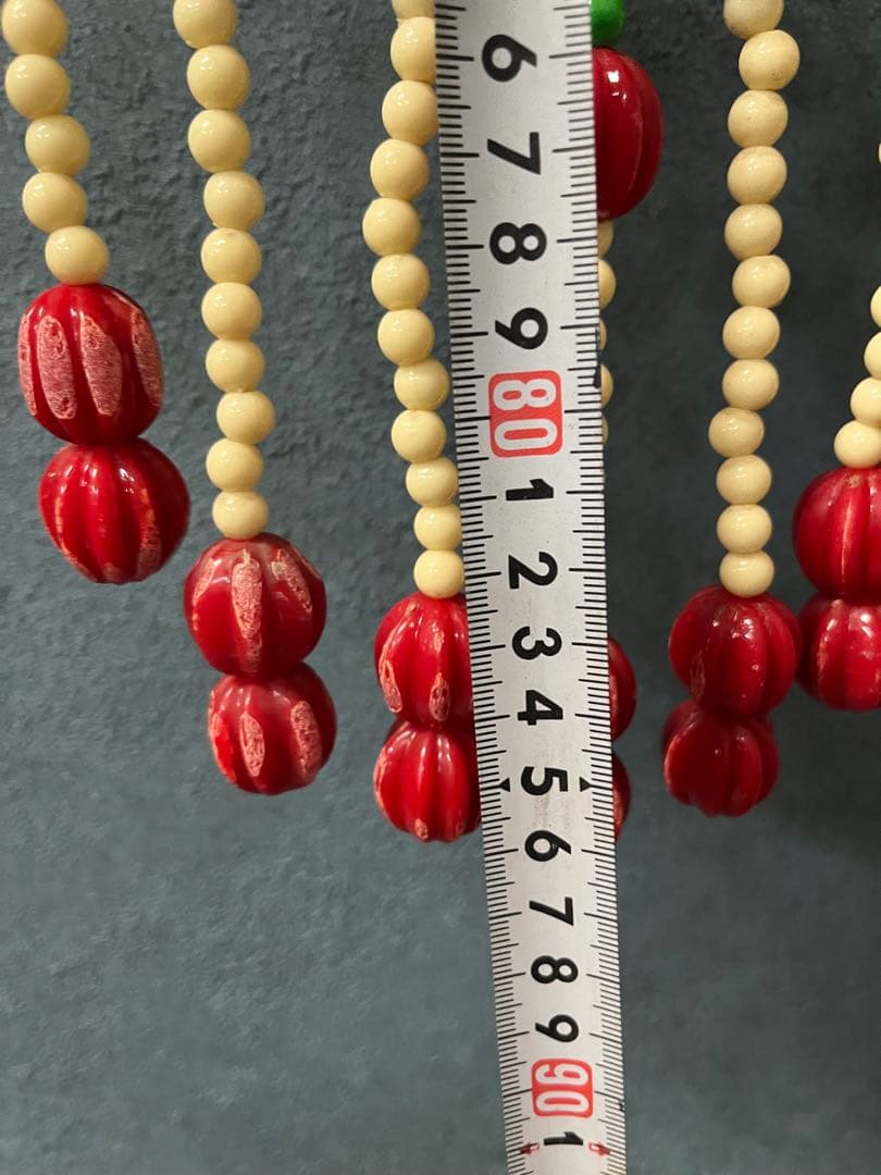 ビーズのれん 玉のれん レトロポップ 昭和レトロ 当時物 インテリア 目隠し