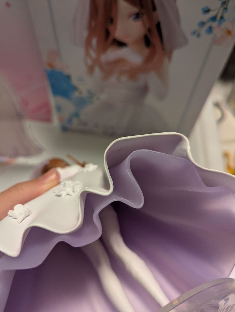 【3月末終了】中野三玖 ウェディング　フィギュアとビッグアクリルスタンドセット