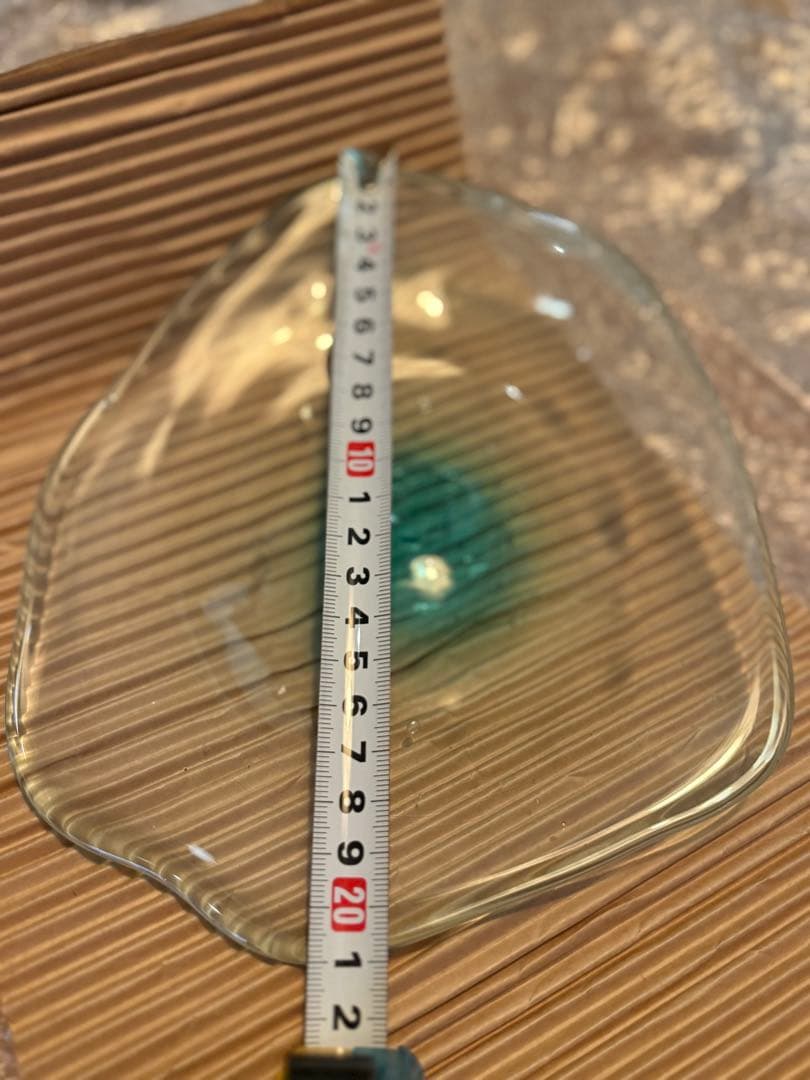 沖縄ガラス作家 HIZUKI おおやぶみよ さんの器 約21cm