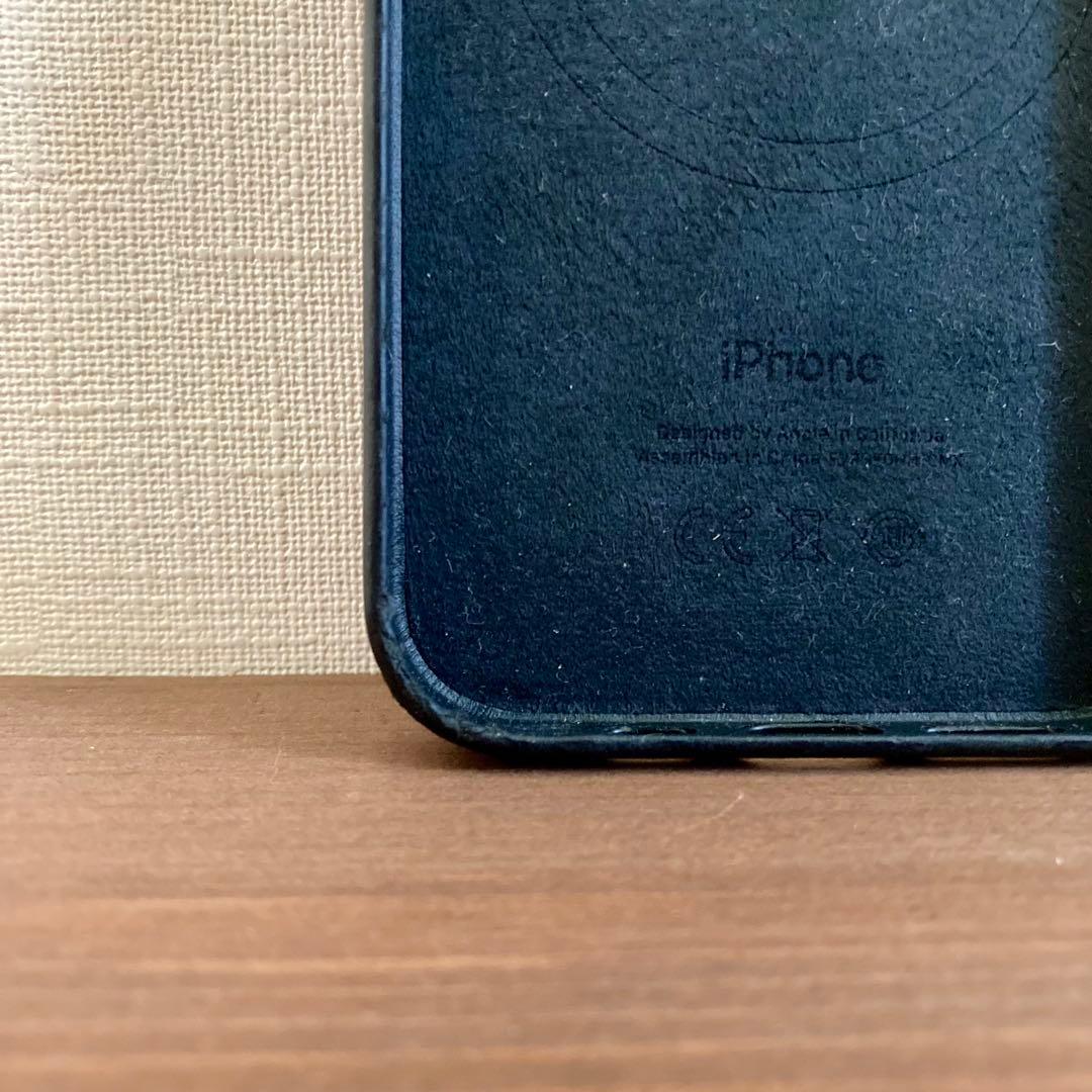 【美品】Apple iPhone13 レザーケース クリアケース 純正