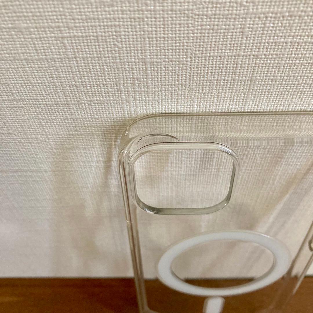 【美品】Apple iPhone13 レザーケース クリアケース 純正