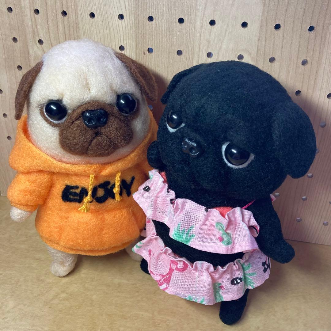 羊毛フェルトenjoyパグちゃんハンドメイド