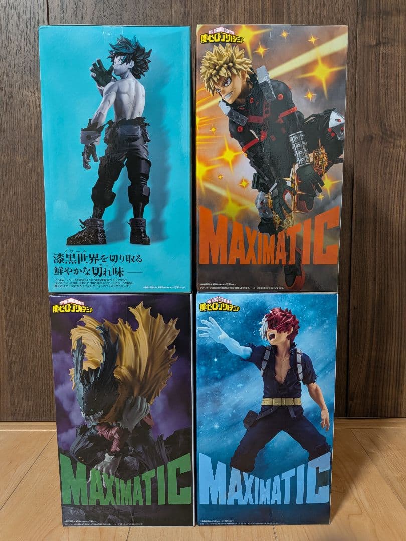 僕のヒーローアカデミアフィギュア 緑谷出久 爆豪勝己 轟焦凍4個 新品未開封